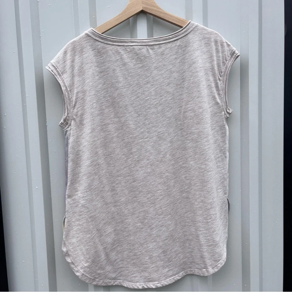 Anthropologie Blouse Tie Dye Tuscany Boatneck Gray Sleeveless Tunic Womens S - Picture 3 of 12